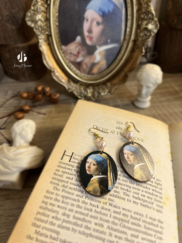 Girl with a Pearl Earring・Vintage style pierced/clip-on 4枚目の画像