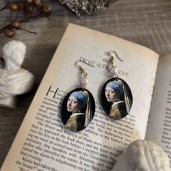 Girl with a Pearl Earring・Vintage style pierced/clip-on 6枚目の画像