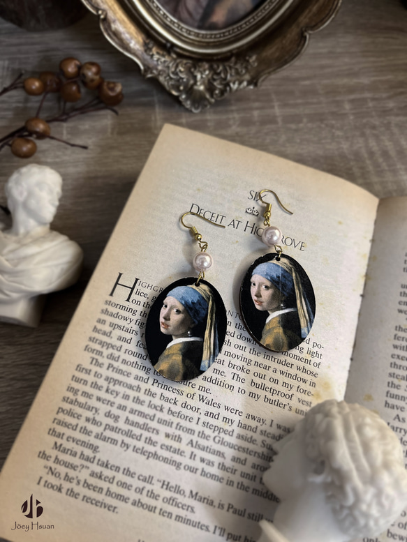 Girl with a Pearl Earring・Vintage style pierced/clip-on 6枚目の画像