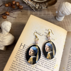 Girl with a Pearl Earring・Vintage style pierced/clip-on 2枚目の画像