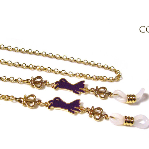 猫と王冠のグラスコード（メガネチェーン） メガネ COCO 通販 13831471