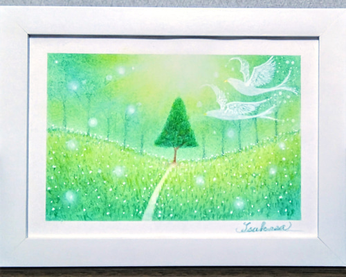 パステル画 画家の絵 パステル画 風景 オイルパステルの通販 by ☆ハッピーカラー