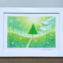 パステルアート 夜の帳と希望の木 パステル画原画 絵画 T's Arts 通販
