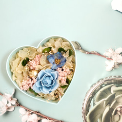 【花禮】給最愛的你水藍小花盒（母親節禮物/告白求婚禮物） 第4張的照片