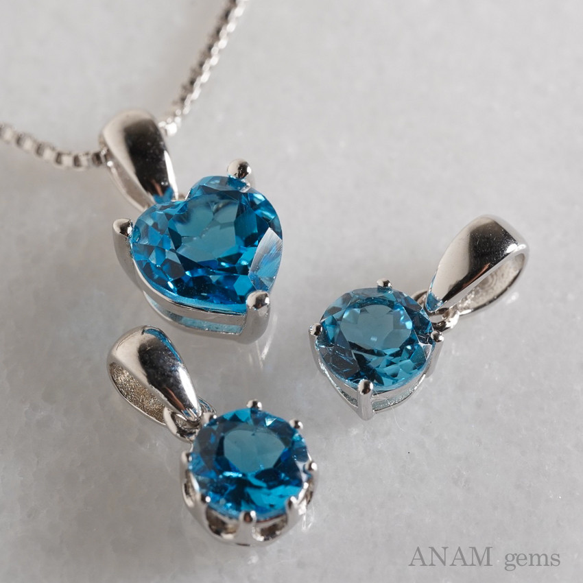 新作WEEK2022】スイスブルートパーズ ハートシェイプ ペントップ