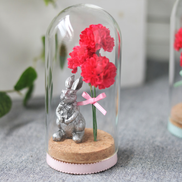 母の日に贈る】うさぎ・ カーネーション プレゼント/ギフト