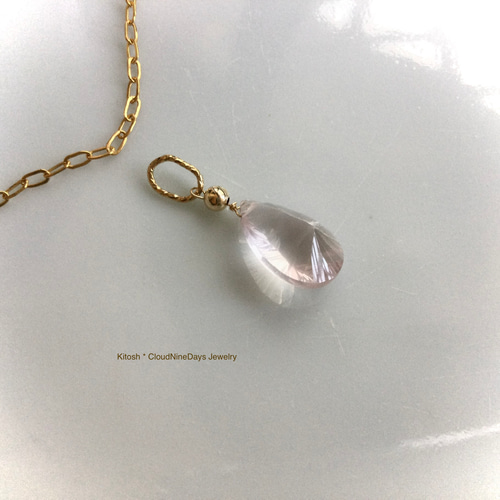 14kgf製 ローズクォーツ マダガスカル産の最高峰 桜色を身に着けたい