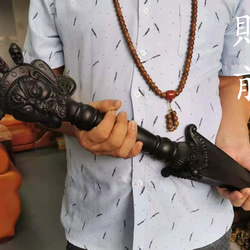 チベット仏教法器 穢迹金鋼撅 金剛杵 銅製品 vajra 66cm その他アート
