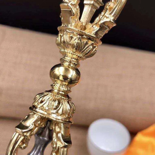 チベット仏教法器 烏枢沙摩明王 京派穢迹金鋼撅 金剛杵 真鍮 vajra 8cm 8cm 烏枢沙摩明王 チベット仏教法器 真鍮 金剛杵 京派穢迹金鋼撅 vajra