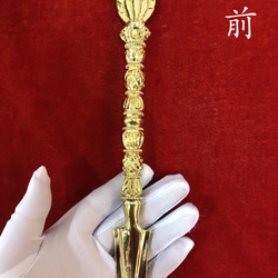 チベット密教法器 キンレンカ 真鍮製 金蓮花 仏教美術 15cm チベット密教法器 キンレンカ 真鍮製 金蓮花 仏教美術 15cm