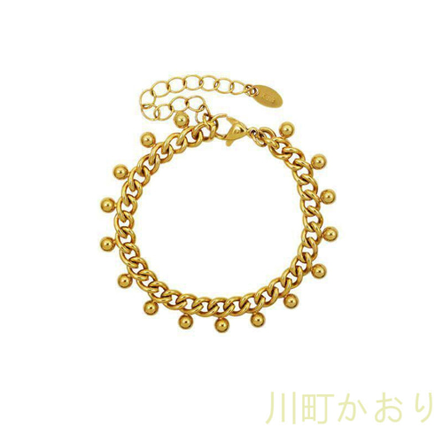 品質保証』18 K金復古ブレスレット霊動珠個性ブレスレット バングル  