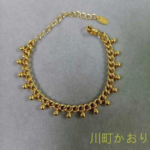 品質保証』18 K金復古ブレスレット霊動珠個性ブレスレット バングル  