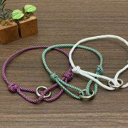 ○サイズ調整可○シンプル‼︎パラコード☆リング付チョーカー 全8色