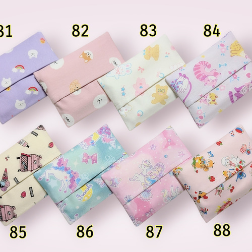 再×4販！120種類から選べる☆裏地付きポケットティッシュケース