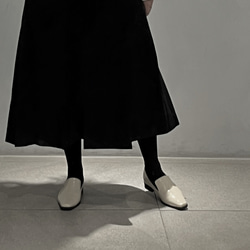 [大韓民国の手作り靴] クラシック·ビード·ローファー靴 /Light Cream 6枚目の画像