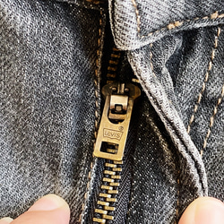 levis / W38 素面黑灰 男丹寧牛仔短褲 工作版型 自改古著vintage 第3張的照片