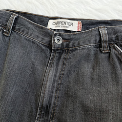 levis / W38 素面黑灰 男丹寧牛仔短褲 工作版型 自改古著vintage 第2張的照片