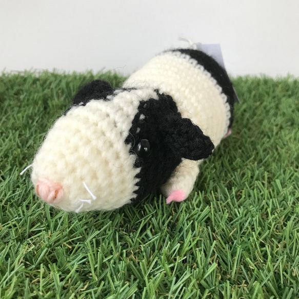 sample】硝子の瞳をもつマーモットのあみぐるみぬいぐるみ