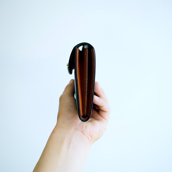flap long wallet [ ターコイズ ] フラップロングウォレット 長財布 6枚目の画像