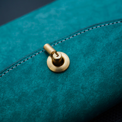 flap long wallet [ ターコイズ ] フラップロングウォレット 長財布 14枚目の画像