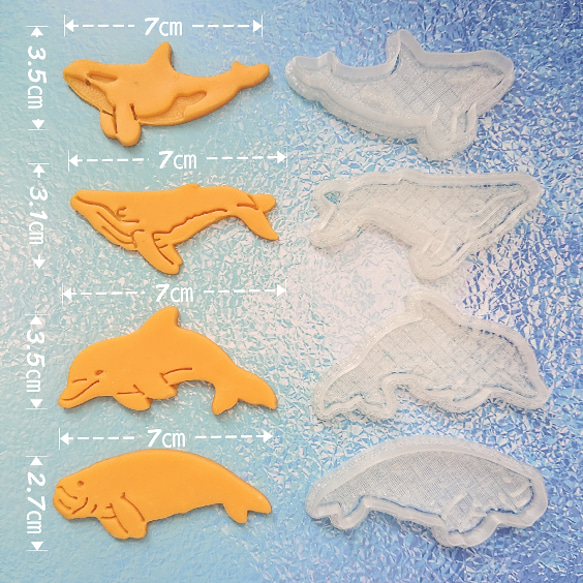 【クッキー型】海の生き物 8種類 3枚目の画像