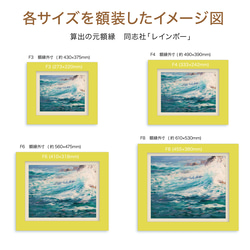 【波と語り】油絵　ジークレー・オリジナル版画　F3サイズ〜 15枚目の画像