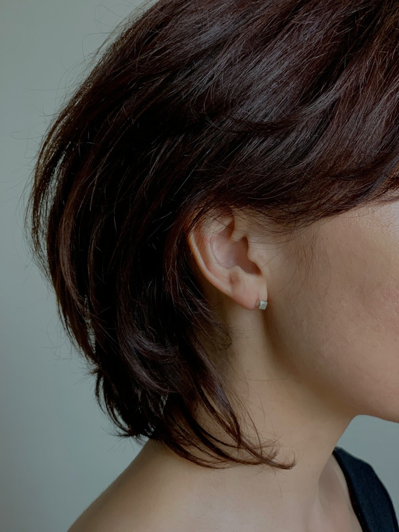 【Pt900】KATASUMI: Pierced Earrings 第1張的照片