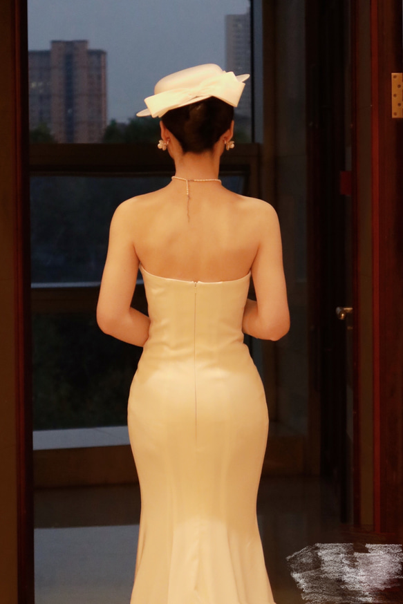 マーメイド　ウェディングドレス　結婚式　オーダーサイズ 7枚目の画像
