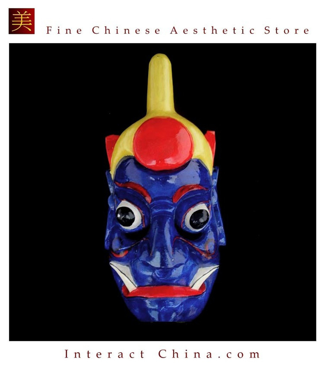 貴州漢民族 儺戯仮面 中国インテリア ウォール装飾 儀式ダンス 100%ウッド クラフト 民族アート#105