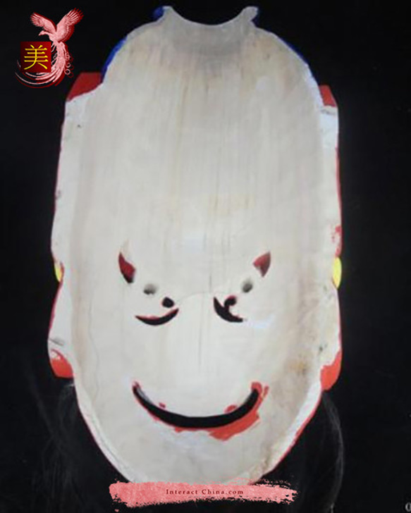 貴州漢民族 儺戯仮面 中国インテリア ウォール装飾 儀式ダンス 100%ウッド クラフト 民族アート#111 5枚目の画像