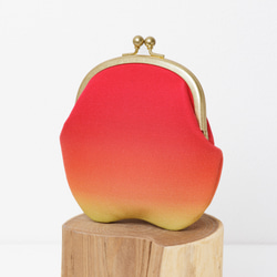 鮮やかりんご がま口財布 6枚目の画像