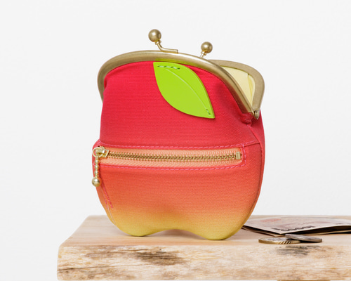 鮮やかりんご がま口財布 その他ミニ財布・コンパクト財布 GINA GINA