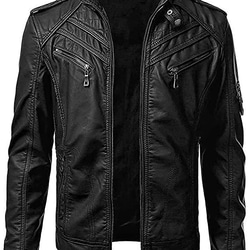 羊革・キルティングヨーク付きジャケット Sheep Leather Jacket with Quilted Yoke 1枚目の画像