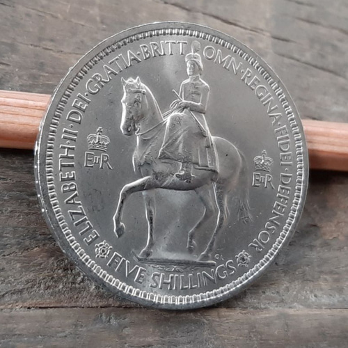 1953年 エリザベス女王 2シリング 銀製 英国 2シリング 1953年 エリザベス2世 銀貨 シルバーコイン - メルカリ