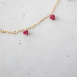 14KGF ruby redheart　bracelet [kgf3995] 5枚目の画像