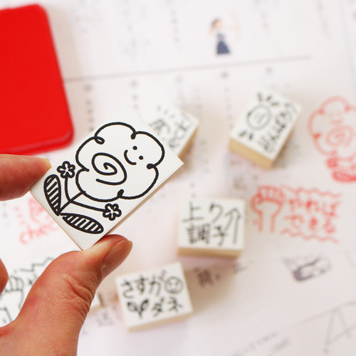 スタンプ かわいい はんこ (#52) テスト 採点 はなまる 先生 せんせい