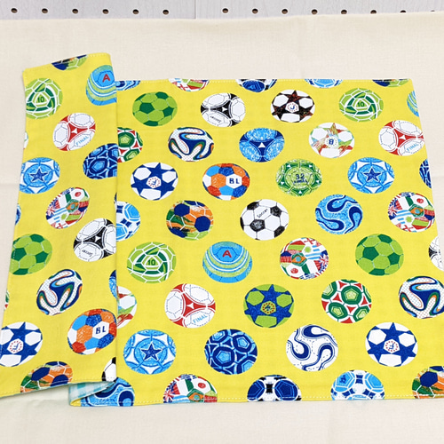 ハンドメイドオーダー入学入園ランチマット宇宙車サッカー