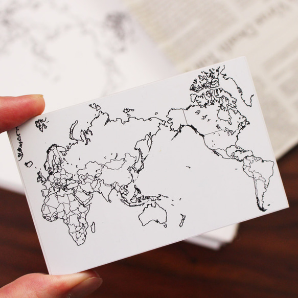 スタンプ 世界地図 トラベルグッズ トラベル  (#55)  ノート 記録 旅行 旅行 はんこ 木製 ゴム印 プレゼント 4枚目の画像