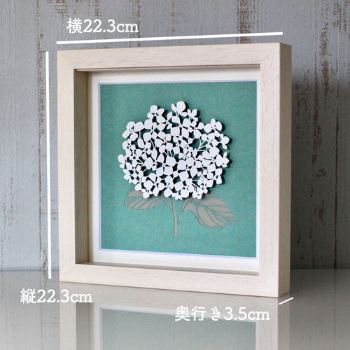 額装切り絵『六月の花園には』 切り絵 nopico 通販 13836749