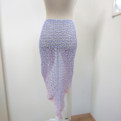 他店にて完売＊ショール 三角ショール バレエショール コットン 手編み