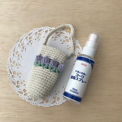 50ml携帯用アルコールスプレーボトルホルダー♡チューリップ 5枚目の画像