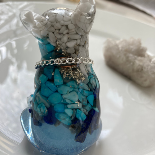 ブルー꙳★*゜スカイ様の出品です。オルゴナイト） 賢者の石オルゴナイト／color:海／オブジェ | Spiritualeason