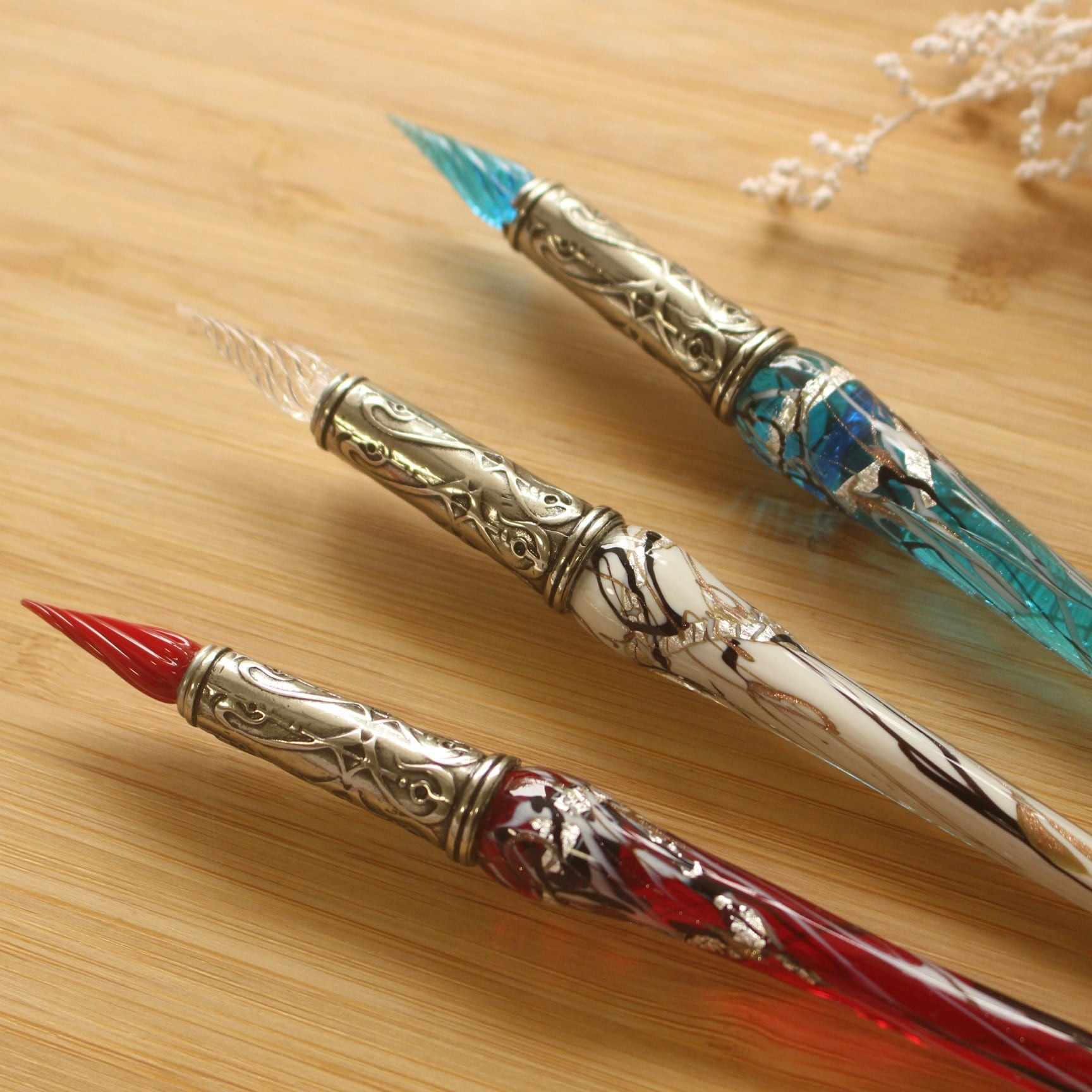 Bortoletti】SET30 ガラスペン＋インク【専用ボックス】 ペン