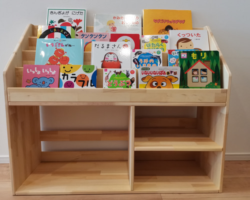 ハンドメイド　おもちゃ収納ラック・マガジンラック　オーダー受け付けます。 オーダー専用ページ 本棚・絵本棚・マガジンラック 木工製作所【発送