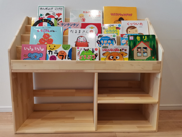 ハンドメイド　おもちゃ収納ラック・マガジンラック　オーダー受け付けます。 オーダー専用ページ 本棚・絵本棚・マガジンラック 木工製作所【発送