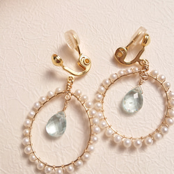 14KGF】ラブラドライトピアス(No.986P) ピアス（フック