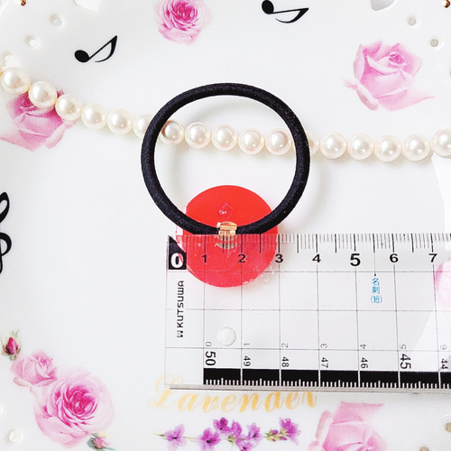 レジンヘアゴム、ボタニカルうさぎさん・再販不可 ヘアゴム うさぎ ペンタス ワイヤープランツ 押し花 レジン