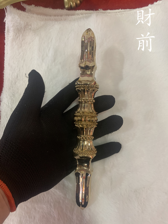 チベット密教法器 四大明王 独鈷杵 金剛杵 真鍮製 vajra 仏教 23cm
