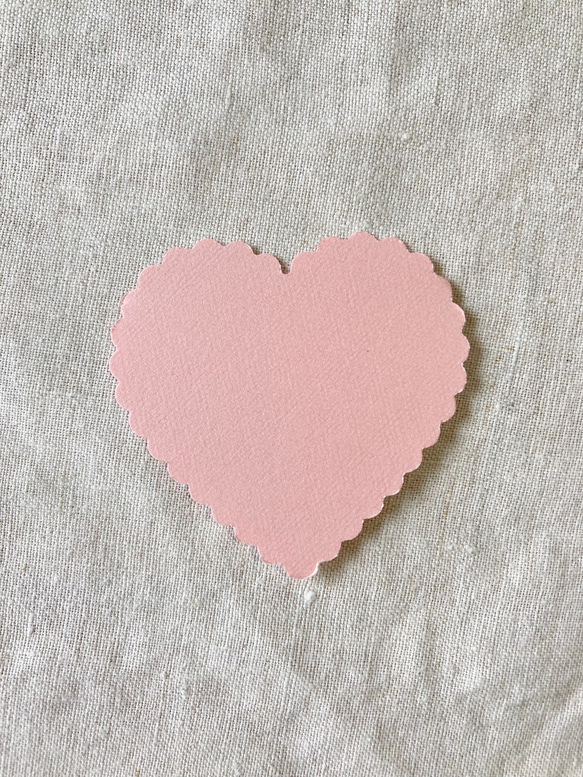 ❤︎ ハートのメッセージカード　8枚セット　❤︎ ピンク 7枚目の画像