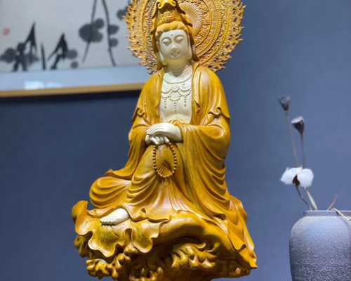 や*ん様 井波彫刻　特大型高91cm 　香樟材　時代彫刻　木彫仏教　十一面観音菩 井波彫刻 大型高70cm 香樟材 時代彫刻 木彫仏教 不動明王三尊